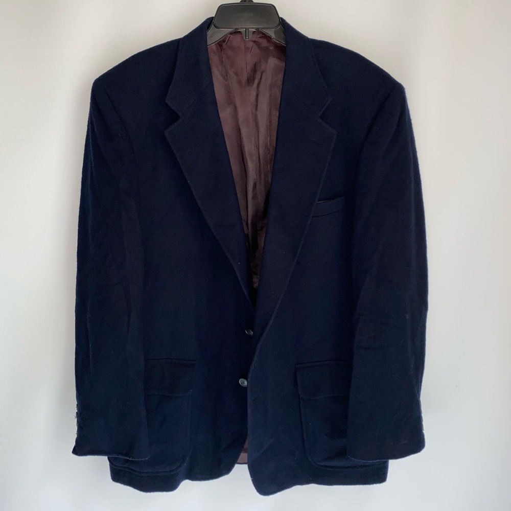 Lands’ end 100% wool navy blazer size 44 L lands end